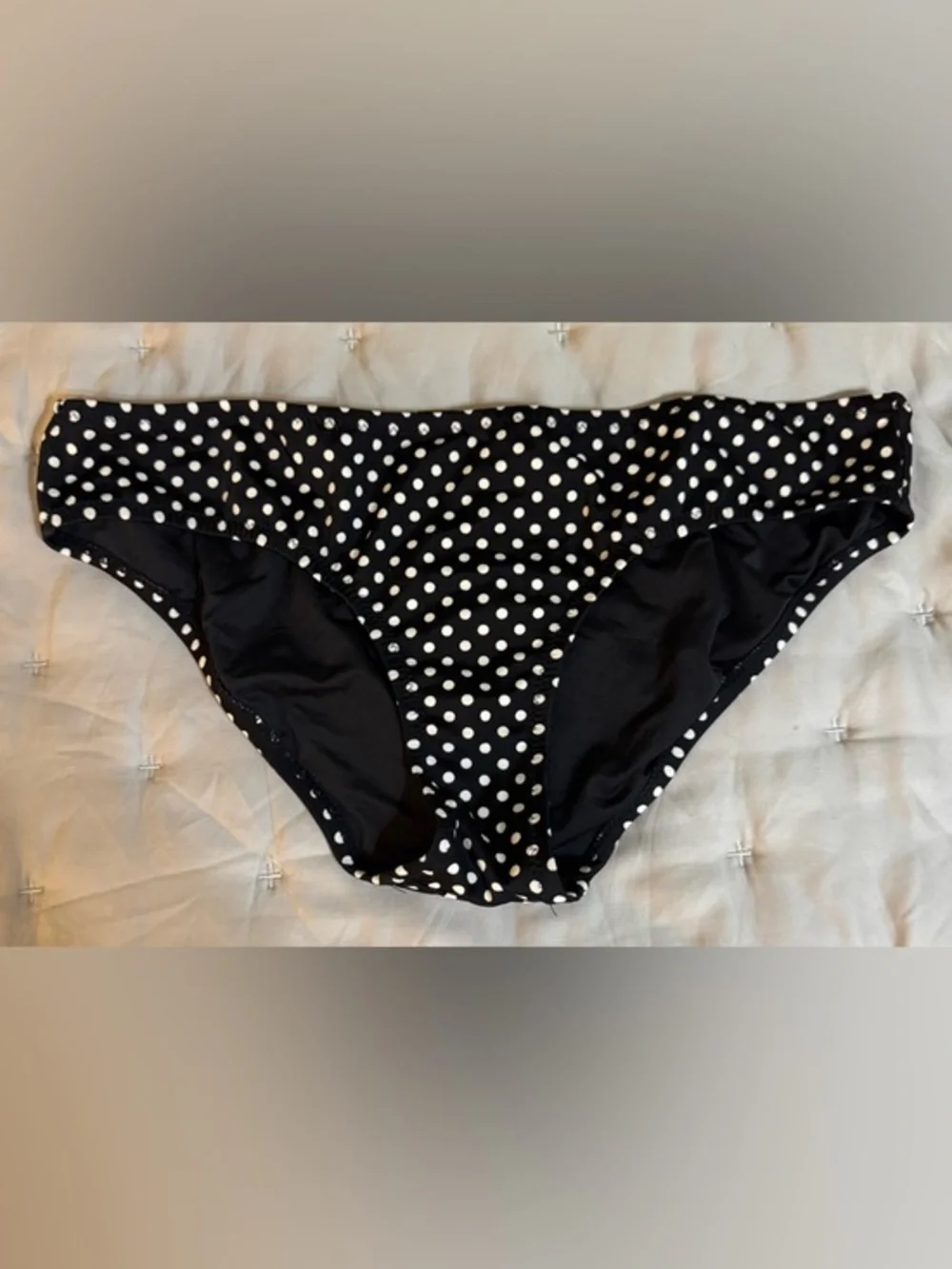 NWT J.Crew Polka Dot Bikini Bottom (M)